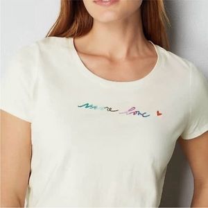 J. JILL MORE LOVE COMPASSION FUND CREAM TEE